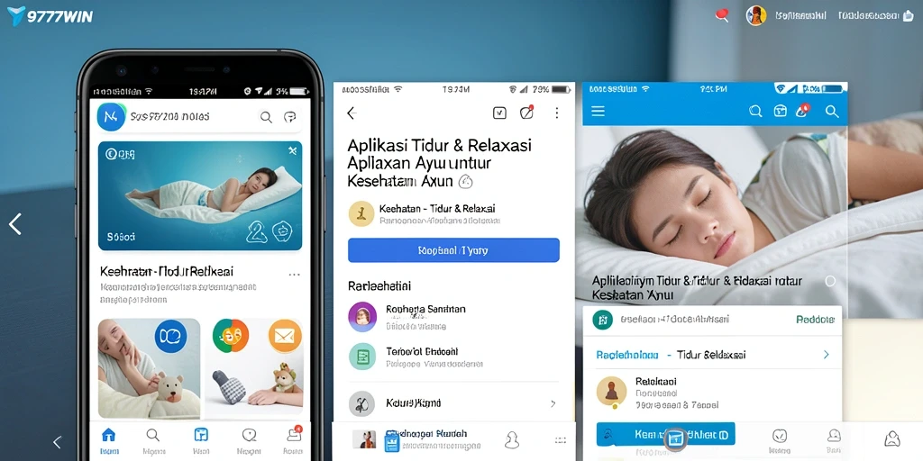 Antarmuka menawan 9777WIN untuk tidur dan relaksasi.