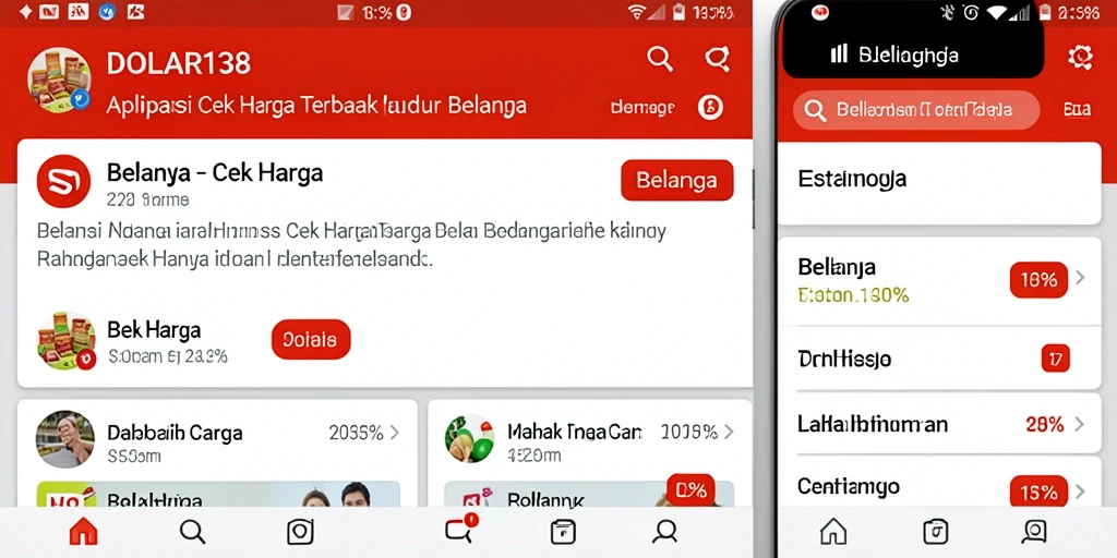 Tampilan antarmuka aplikasi DOLAR138 untuk fungsi Cek Harga.