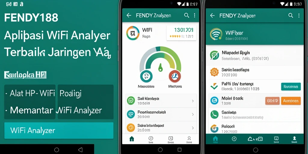 Tampilan antarmuka FENDY188 yang menunjukkan analisis jaringan WiFi.