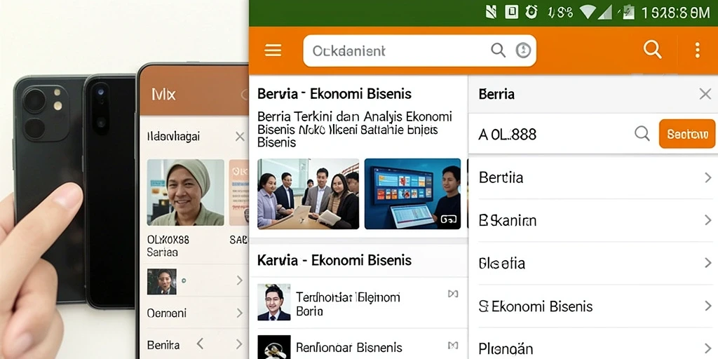 Screenshot antarmuka OLX888 menampilkan berita ekonomi yang lengkap dan informatif.
