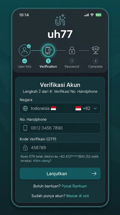 Buat Akun Baru uh77 Dengan Mudah